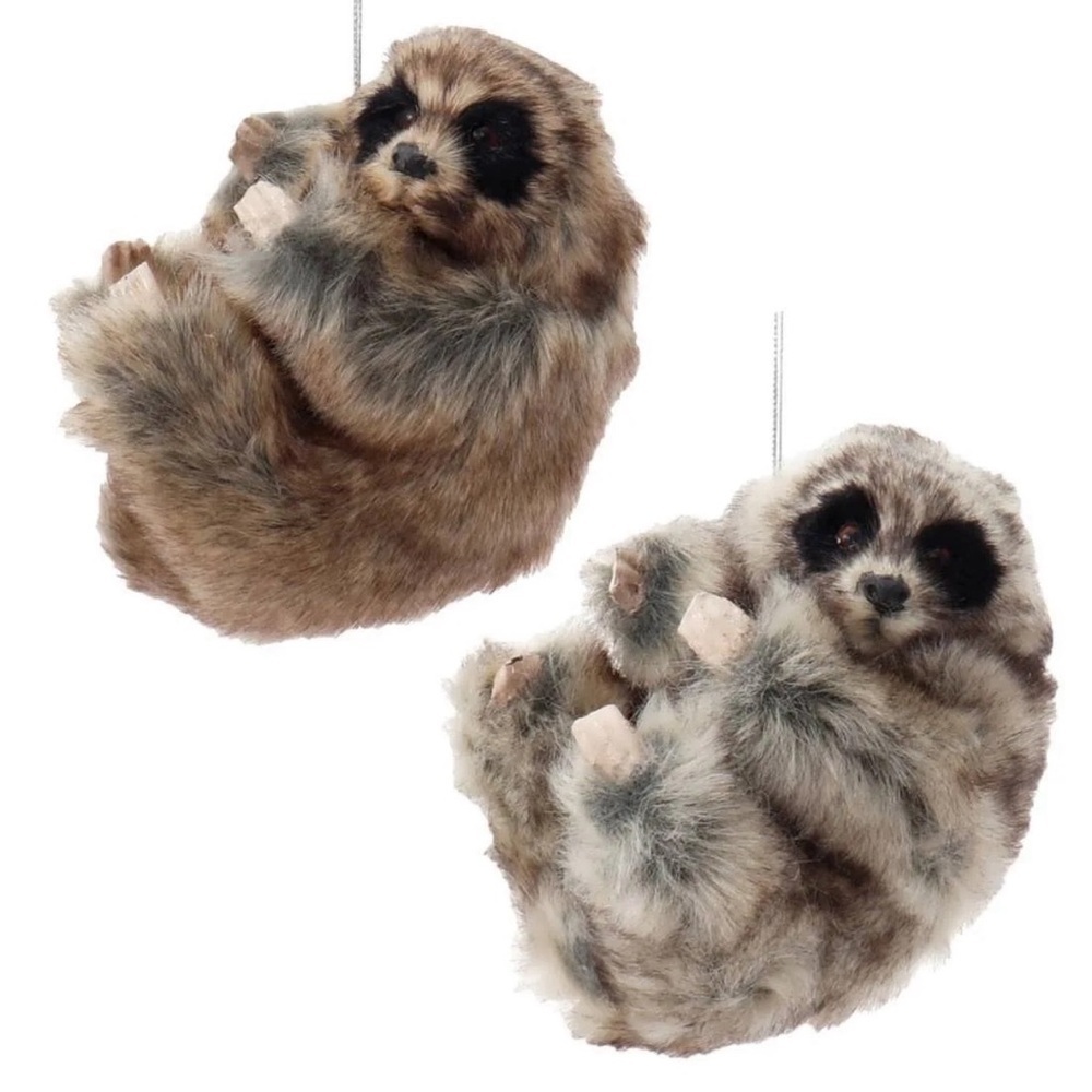 Kurt Adler 4in Sloth Christmas Ornaments
(2 Assorted), NWT